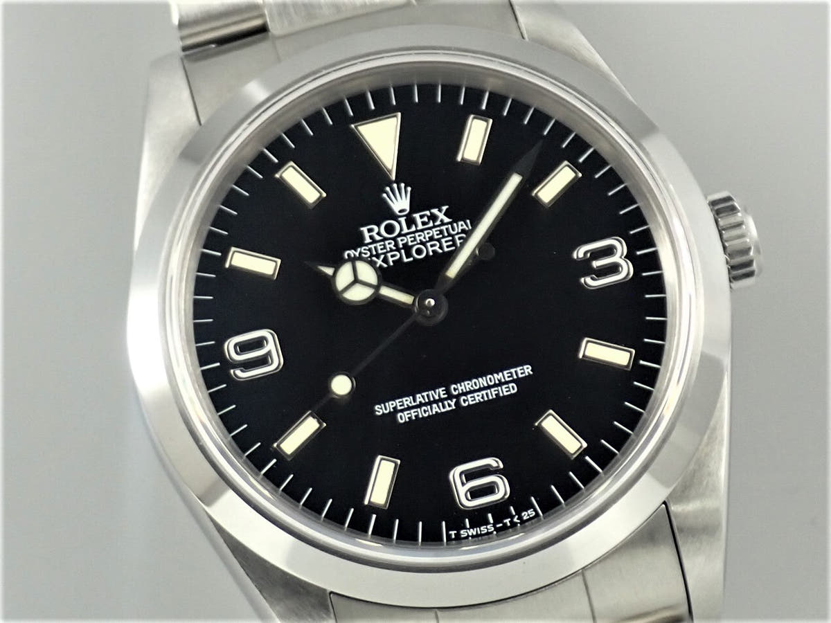 ロレックス エクスプローラーI Ref.14270 ブラック文字盤 中古 JVF58719