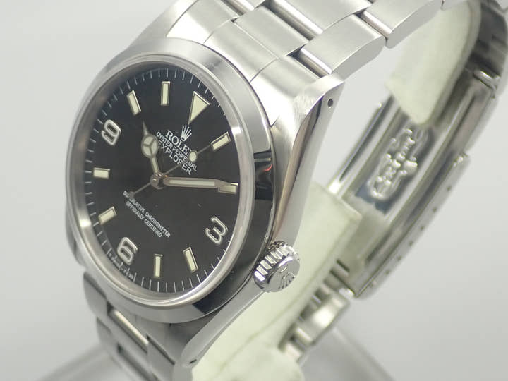 ロレックス エクスプローラーI Ref.14270 ステンレススチール ブラック文字盤