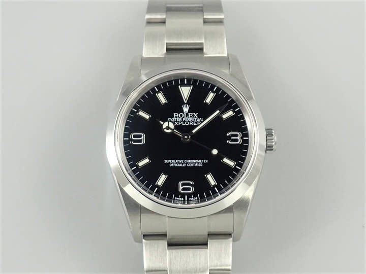 ロレックス エクスプローラーI Ref.114270 ステンレススチール ブラック文字盤