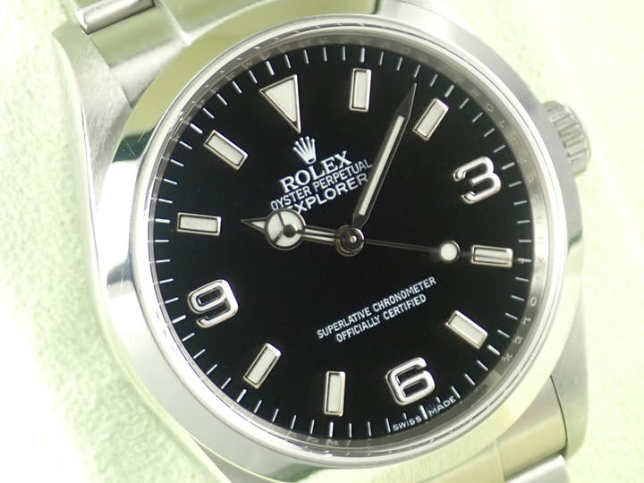 ロレックス エクスプローラーI Ref.114270 ステンレススチール ブラック文字盤