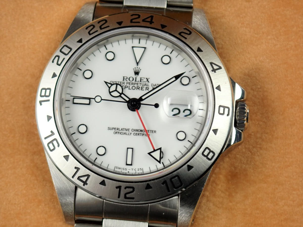 ロレックス エクスプローラーII Ref.16570 ホワイト文字盤 中古 explorer-173