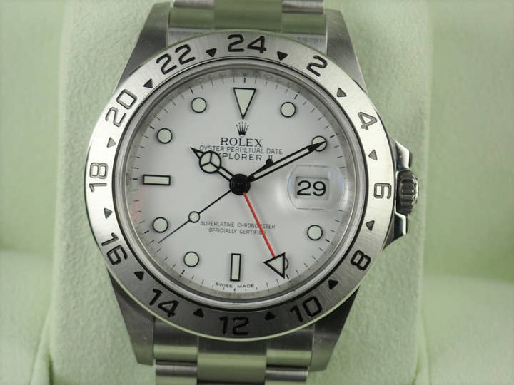 Rolex Explorer II Ref.16570 White Dial Used explorer-175