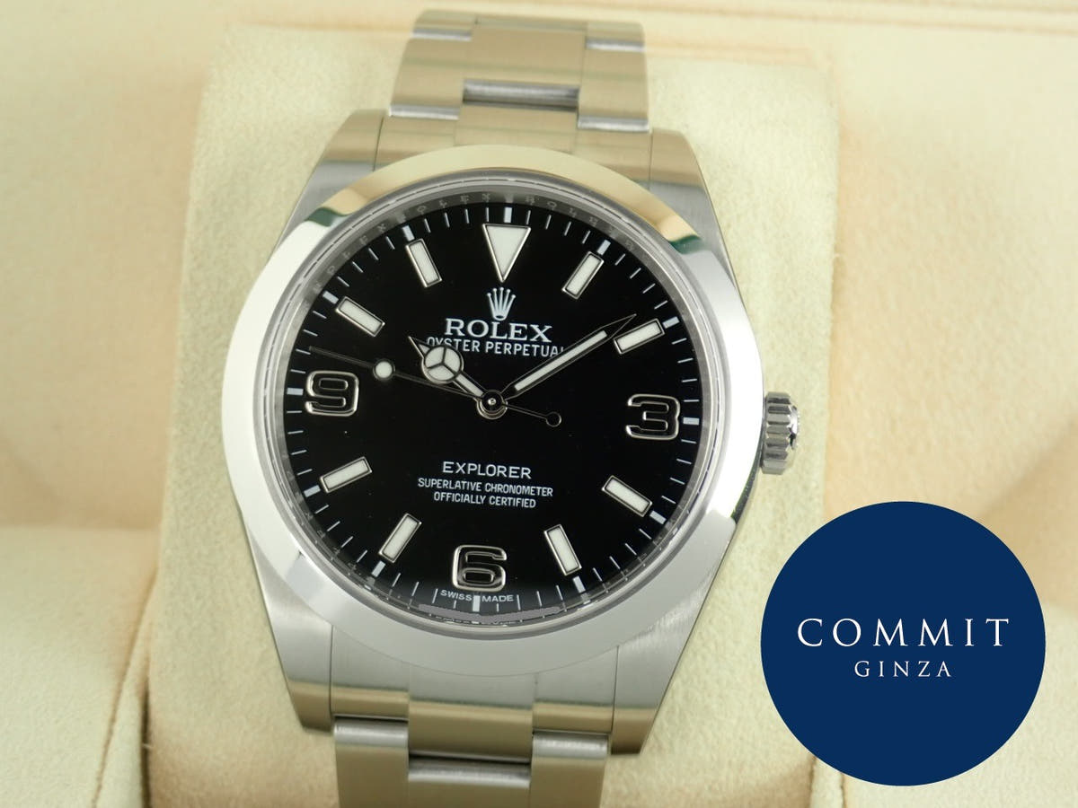 ロレックス エクスプローラー Ref.214270 ブラック文字盤 極美品 explorer-242-2