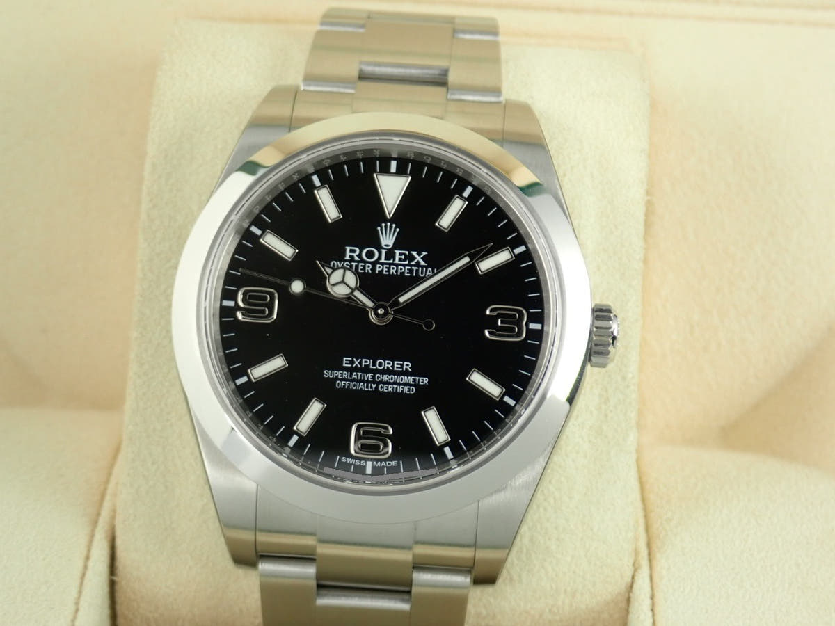 ロレックス エクスプローラー Ref.214270 ブラック文字盤 極美品 explorer-242-2