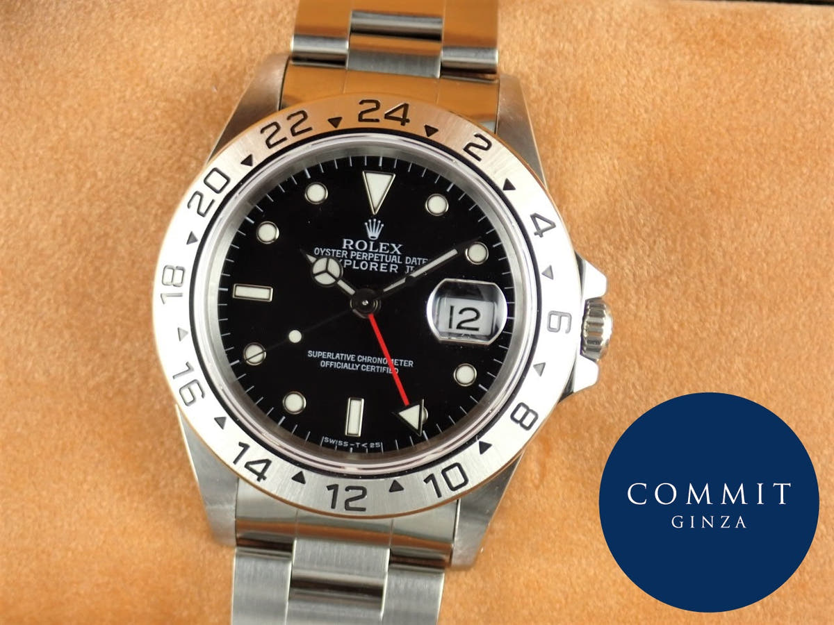 ロレックス エクスプローラーII Ref.16570 ブラック文字盤 中古 explorer-190