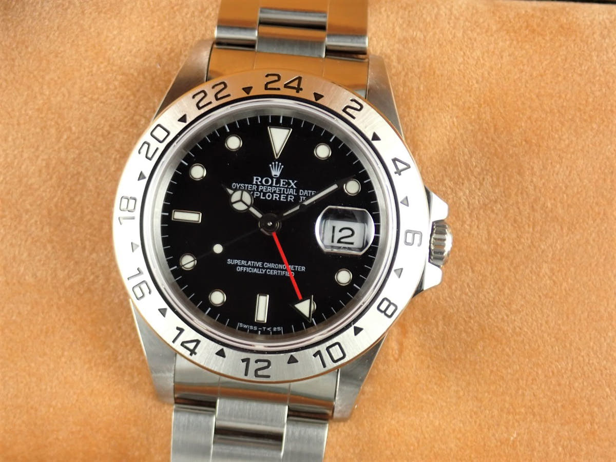 ロレックス エクスプローラーII Ref.16570 ブラック文字盤 中古 explorer-190