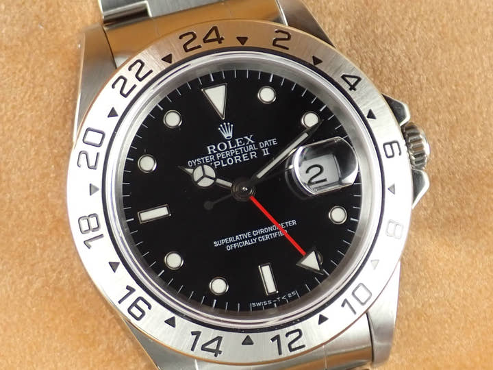 ロレックス エクスプローラーII Ref.16570 ブラック文字盤 中古 explorer-190