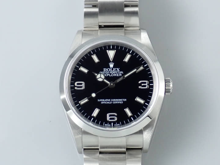 ロレックス エクスプローラーI Ref.114270 ステンレススチール ブラック文字盤