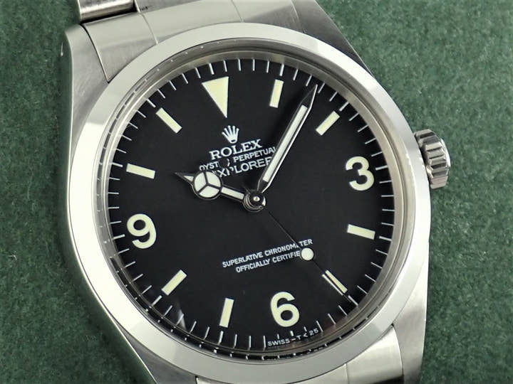 ロレックス エクスプローラーI Ref.1016 ブラック文字盤 中古 explorer-203