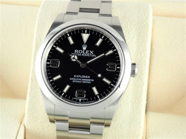 ロレックス エクスプローラー Ref.214270 ブラック文字盤 中古 explorer-205