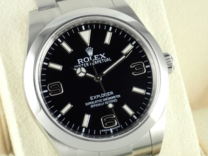 ロレックス エクスプローラー Ref.214270 ブラック文字盤 中古 explorer-205