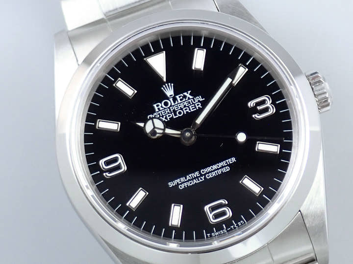 ロレックス エクスプローラーI Ref.14270 ステンレススチール ブラック文字盤