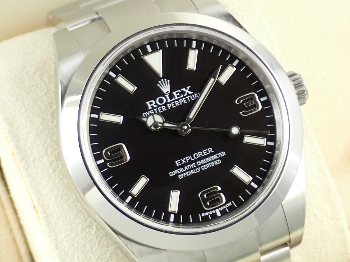 ロレックス エクスプローラーI Ref.214270 ブラック文字盤 中古 955XX148