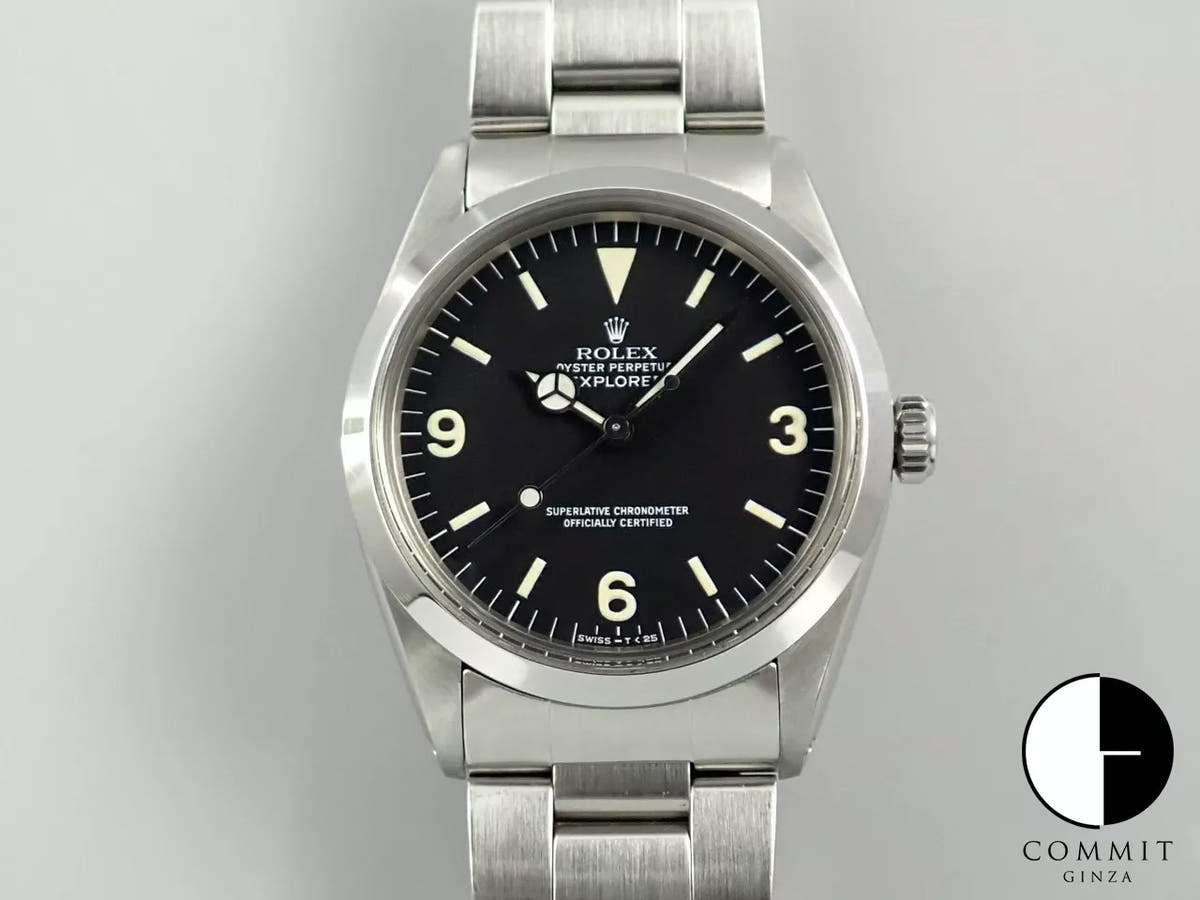 ロレックス エクスプローラーI Ref.1016 ブラック文字盤 中古 7CRYFUZL