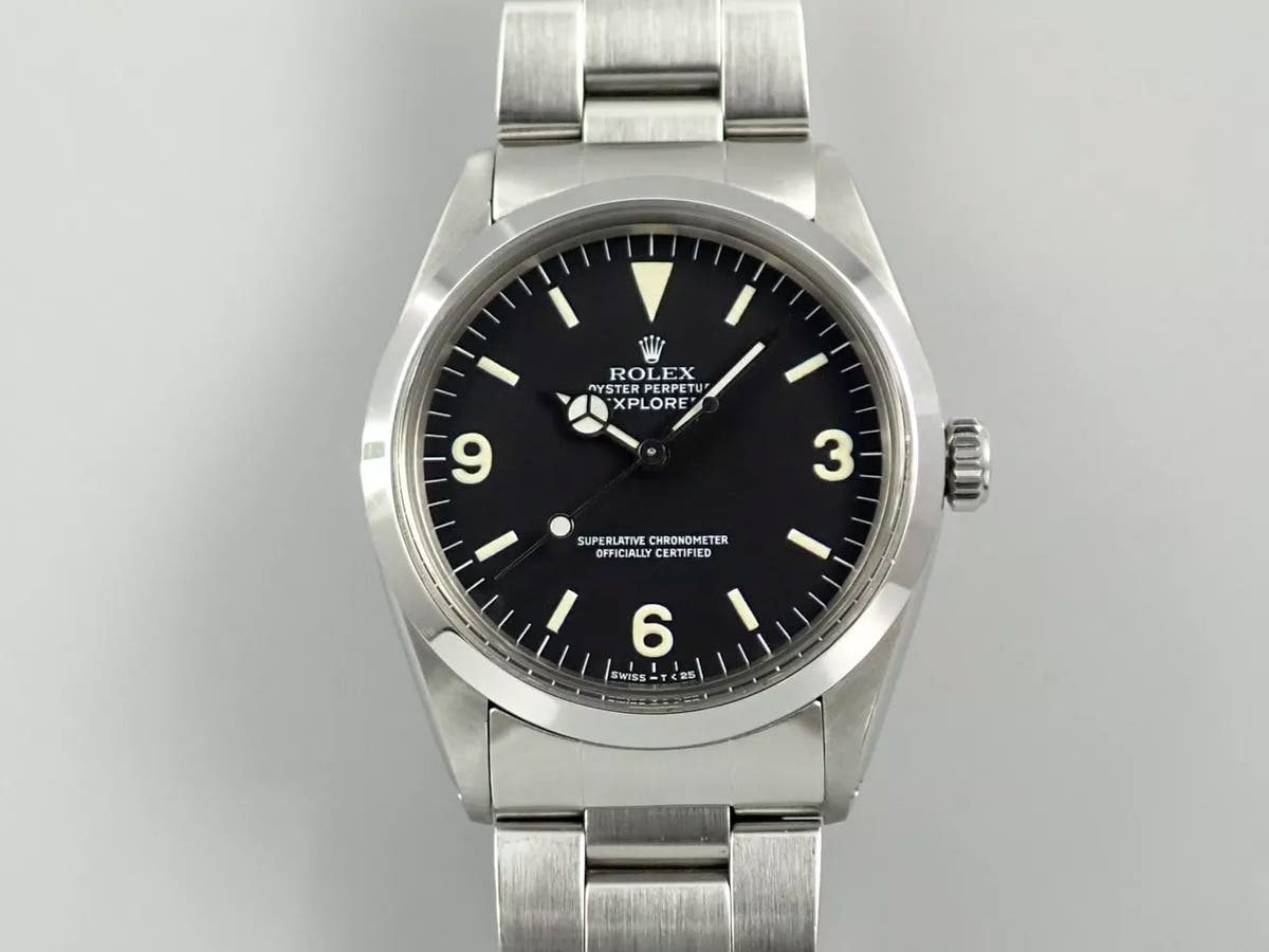 ロレックス エクスプローラーI Ref.1016 ブラック文字盤 中古 7CRYFUZL