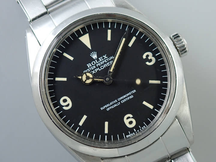 ロレックス エクスプローラーI Ref.1016 ステンレススチール ブラック文字盤