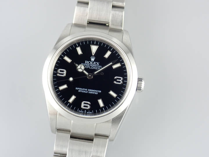 ロレックス エクスプローラーI Ref.114270 ブラック文字盤 中古 explorer-215
