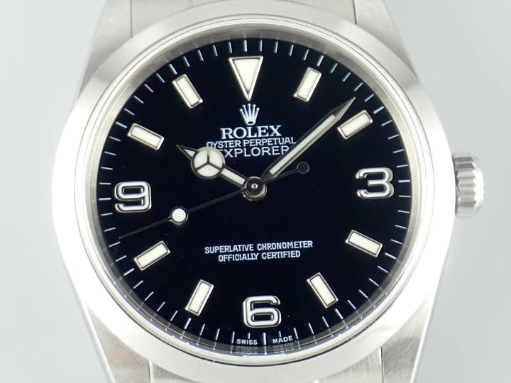 ロレックス エクスプローラーI Ref.114270 ブラック文字盤 中古 explorer-215