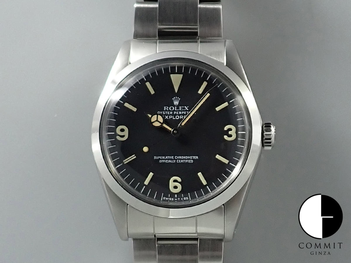 ロレックス エクスプローラーI Ref.1016 ステンレススチール ブラック文字盤