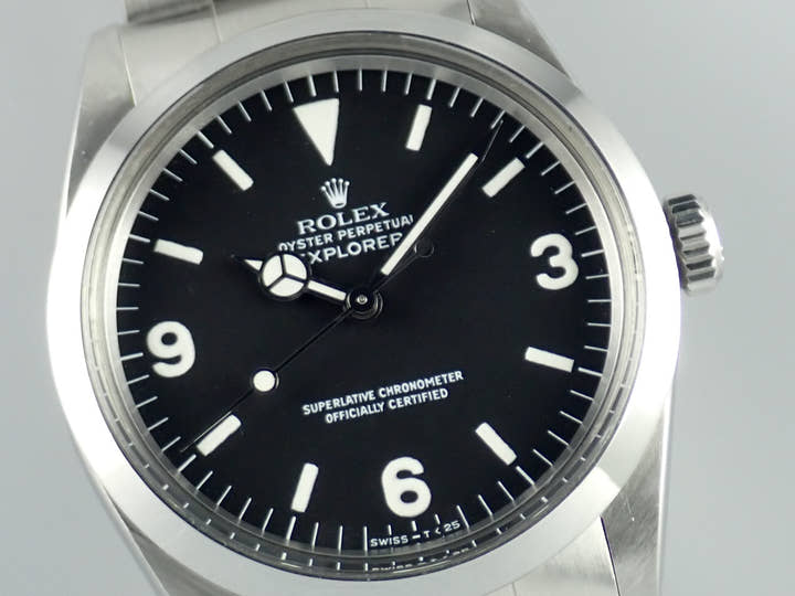ロレックス エクスプローラーI Ref.1016 ブラック文字盤 中古 explorer-216