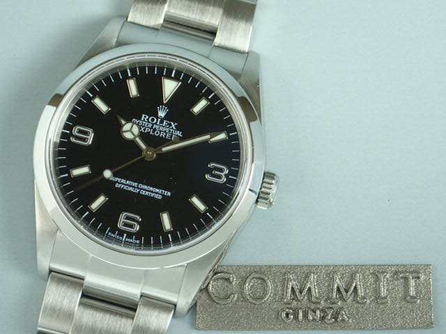 ロレックス エクスプローラーI Ref.114270 ブラック文字盤 中古 explorer-22