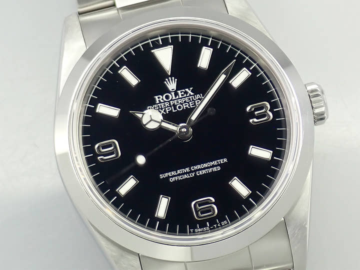 ロレックス エクスプローラーI Ref.14270 ステンレススチール ブラック文字盤