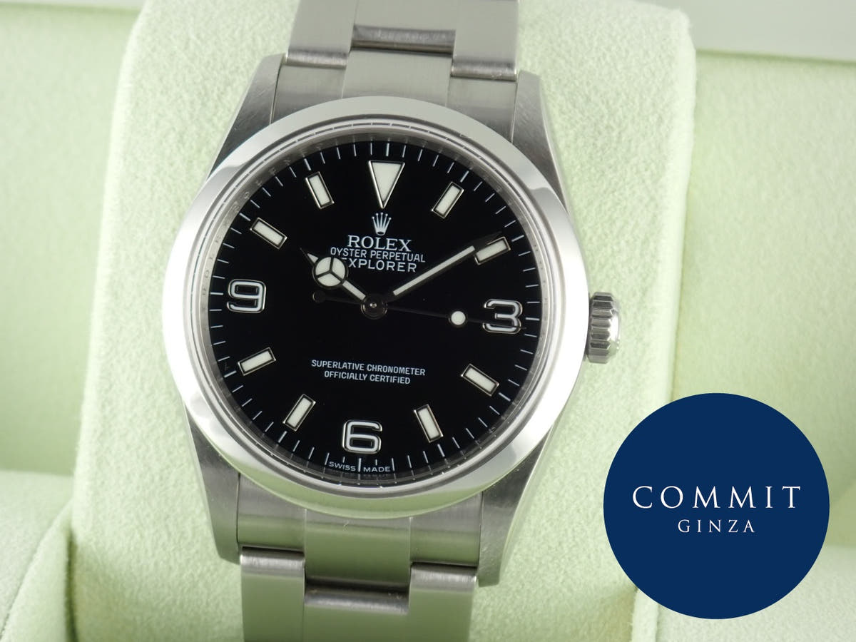 ロレックス エクスプローラーI Ref.114270 ブラック文字盤 中古 explorer-222