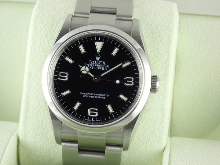 ロレックス エクスプローラーI Ref.114270 ブラック文字盤 中古 explorer-222