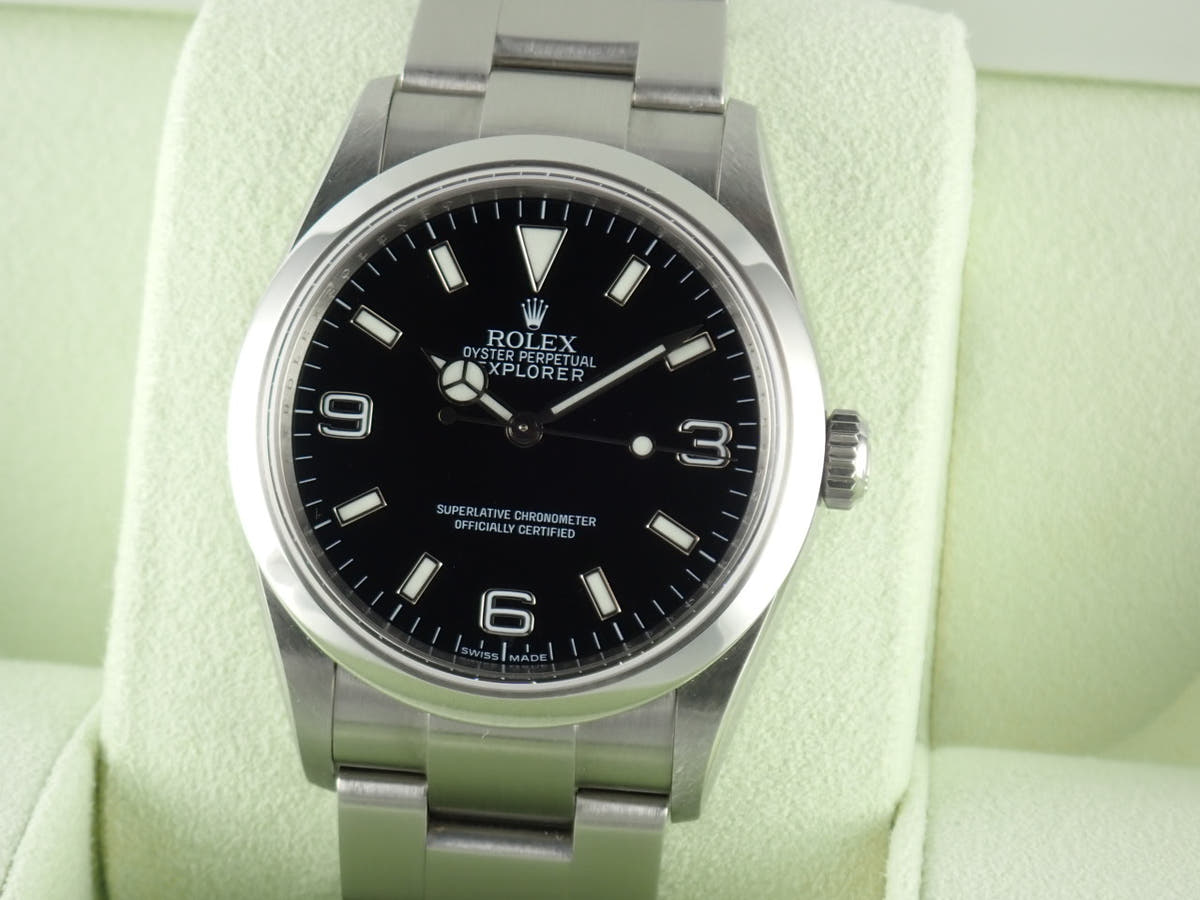ロレックス エクスプローラーI Ref.114270 ブラック文字盤 中古 explorer-222