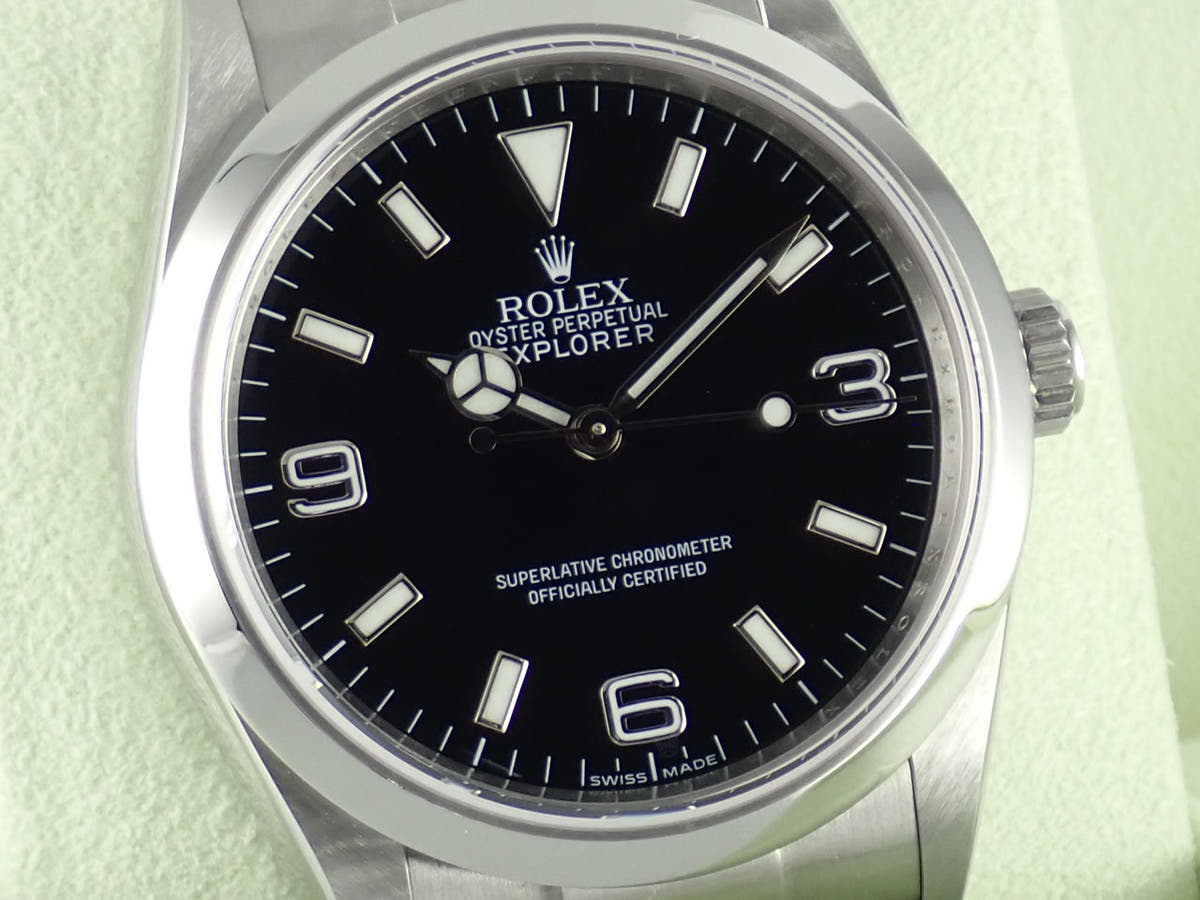ロレックス エクスプローラーI Ref.114270 ブラック文字盤 中古 explorer-222