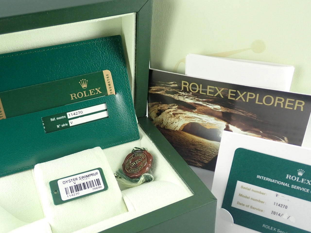 Rolex Explorer I V series &lt;Warranty, box, etc.&gt;