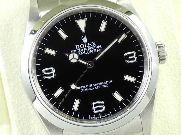 ロレックス エクスプローラーI Ref.114270 ステンレススチール ブラック文字盤