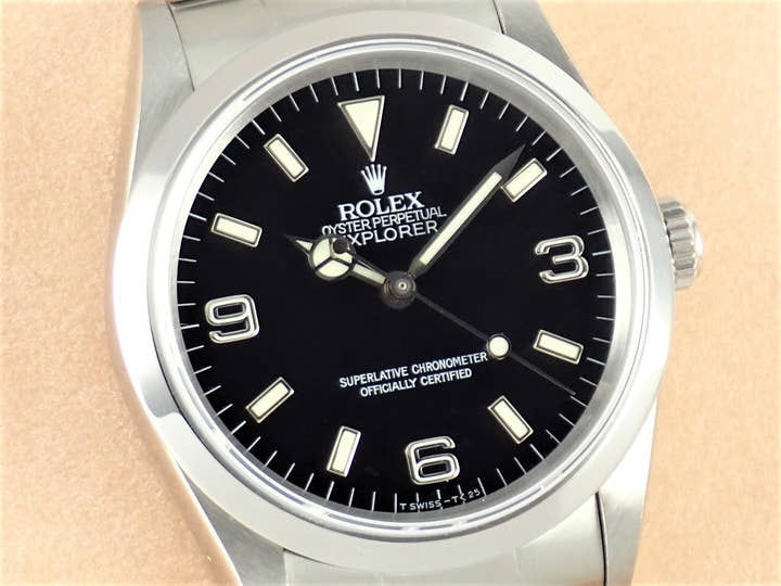 ロレックス エクスプローラーI Ref.14270 ブラック文字盤 中古 explorer-237