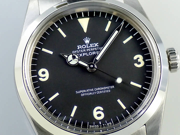ロレックス エクスプローラーI Ref.1016 ブラック文字盤 美品 HP01LPFS