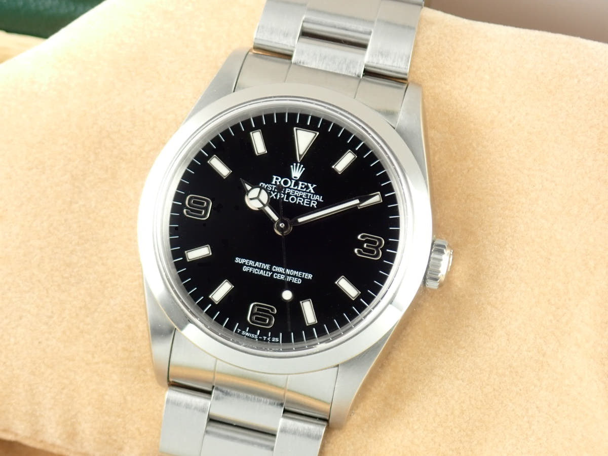ロレックス エクスプローラーI Ref.14270 ブラック文字盤 中古 explorer-238