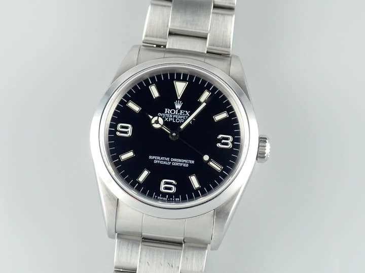 ロレックス エクスプローラーI Ref.14270 ブラック文字盤 中古 explorer-239