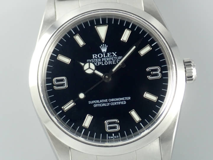 ロレックス エクスプローラーI Ref.14270 ブラック文字盤 中古 explorer-243