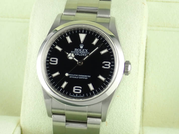 ロレックス エクスプローラーI Ref.114270 ブラック文字盤 中古 explorer-244