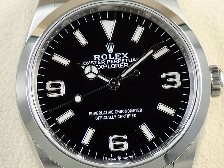 ロレックス エクスプローラー36 Ref.124270 ステンレススチール ブラック文字盤