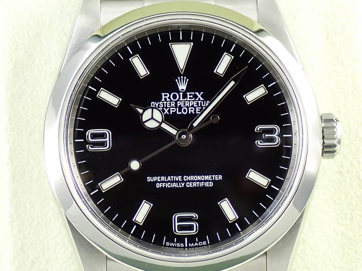 ロレックス エクスプローラーI Ref.114270 ステンレススチール ブラック文字盤