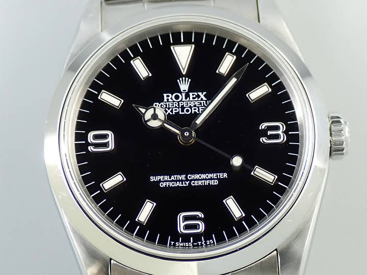 ロレックス エクスプローラーI Ref.14270 ステンレススチール ブラック文字盤