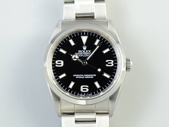 ロレックス エクスプローラーI Ref.14270 ステンレススチール ブラック文字盤
