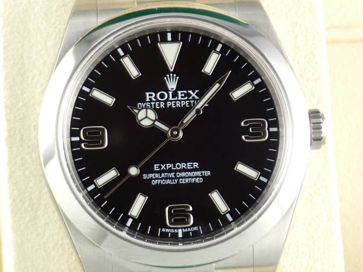 ロレックス エクスプローラー Ref.214270 ブラック文字盤 未使用 explorer-252