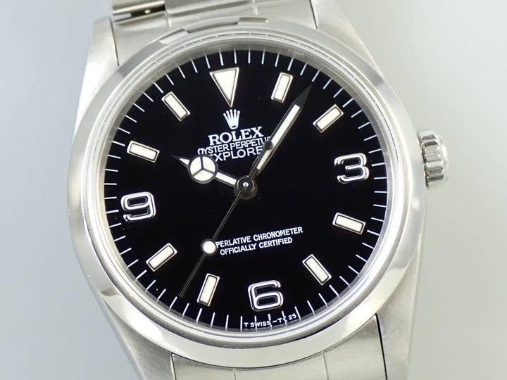 ロレックス エクスプローラーI Ref.14270 ステンレススチール ブラック文字盤