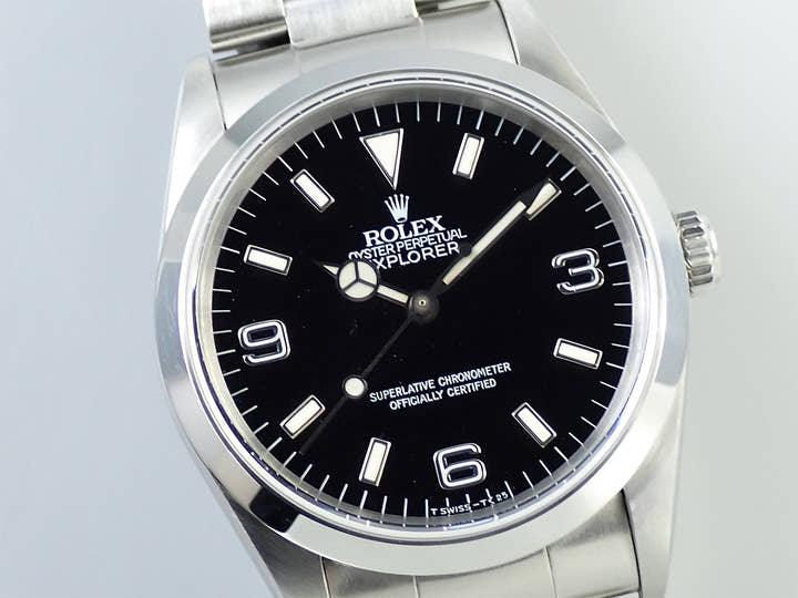 ロレックス エクスプローラーI Ref.14270 ステンレススチール ブラック文字盤