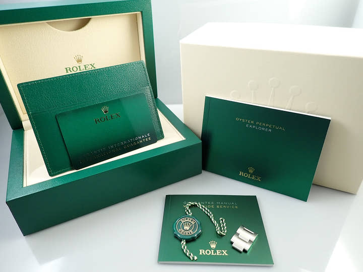 Rolex Explorer I, Mirror Black Dial, Ref. 214270, Stainless Steel