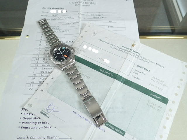 ロレックス エクスプローラーII Ref.1655 ブラック文字盤 中古 explorer-27