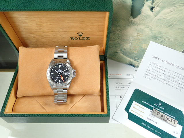 ロレックス エクスプローラーII Ref.1655 ブラック文字盤 中古 explorer-27