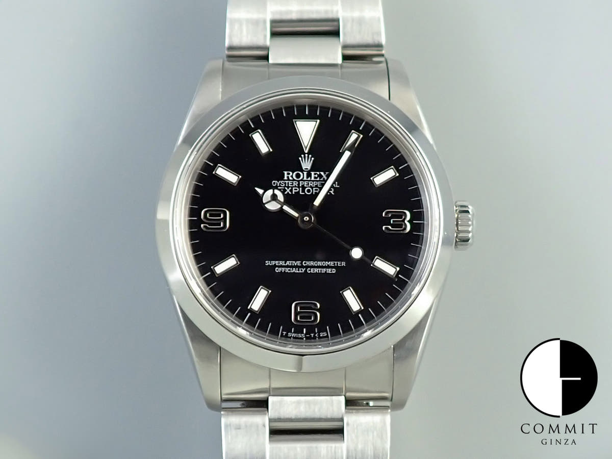 ロレックス エクスプローラーI Ref.14270 ブラック文字盤 中古 ZS8YKSVK