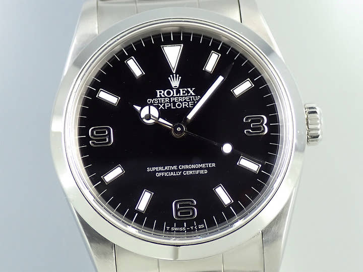 ロレックス エクスプローラーI Ref.14270 ステンレススチール ブラック文字盤